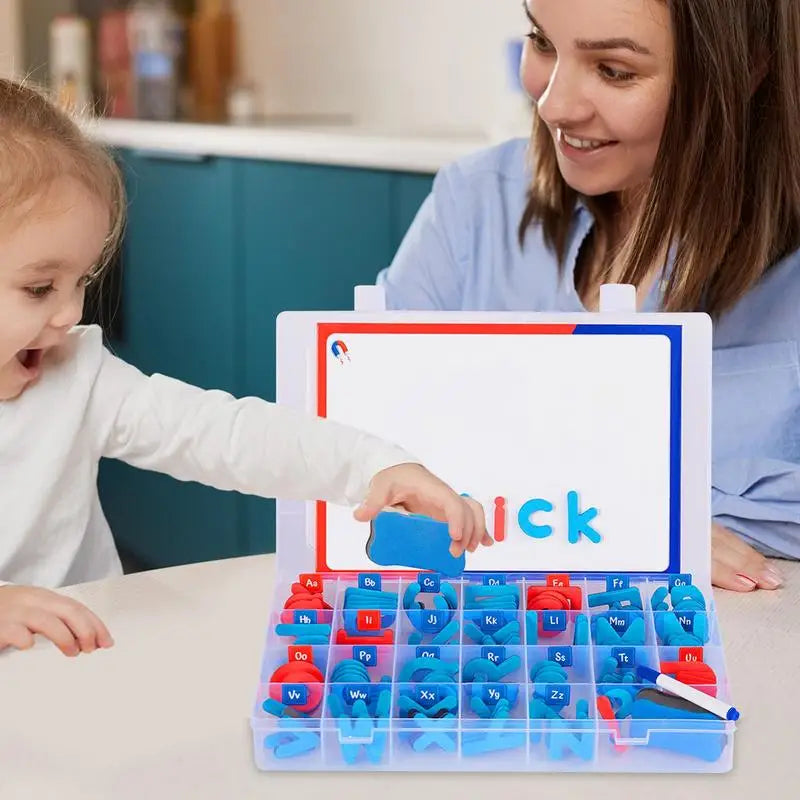 Kids Classroom Magnetic Letters Kit Colorful Educational Alphabet Learning Set