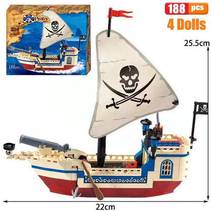 Pirate Ship Building Blocks for Kids - Educational Toys! 🏴☠️🧱